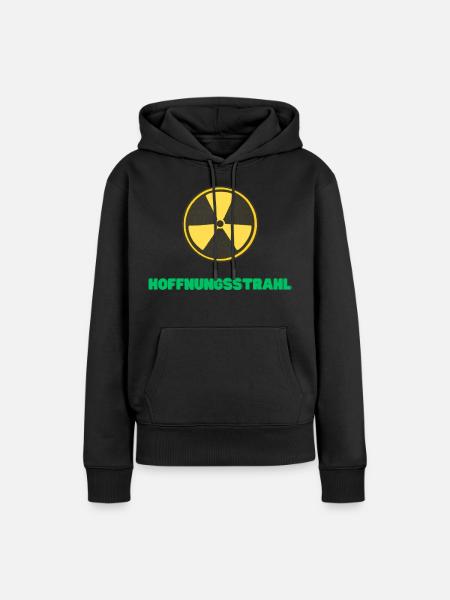 Hoffnungsstrahl - Frauen Premium Bio Hoodie - Schwarz