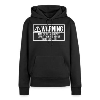 Eiskunstläufer, Eiskunstläufer, Eiskunstläufer, - Frauen Premium Bio Hoodie - Schwarz - Vorne - Julia (174cm)