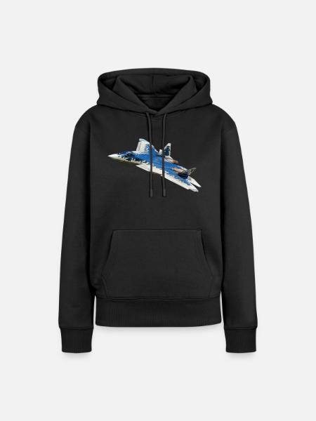 Su-57 - Frauen Premium Bio Hoodie - Schwarz