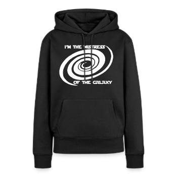 Herrin der Galaxis - Frauen Premium Bio Hoodie - Schwarz - Vorne - Julia (174cm)
