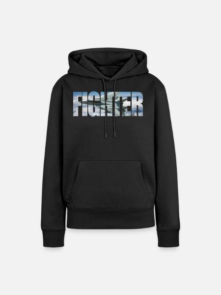 Fighter F-14 Tomcat - Frauen Premium Bio Hoodie - Schwarz