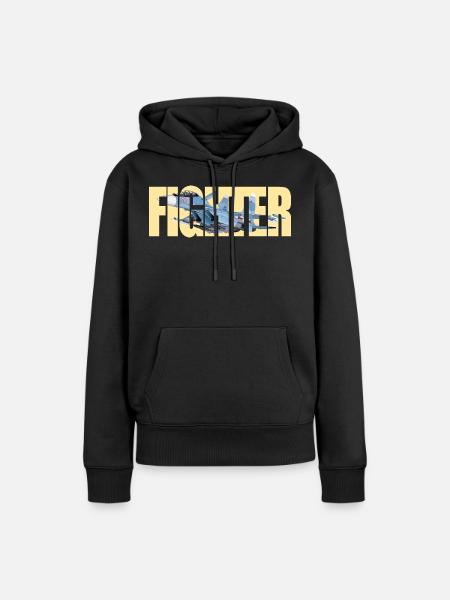 Fighter Su-30SM - Frauen Premium Bio Hoodie - Schwarz