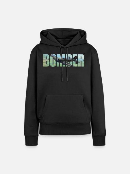 Bomber IL-2 - Frauen Premium Bio Hoodie - Schwarz
