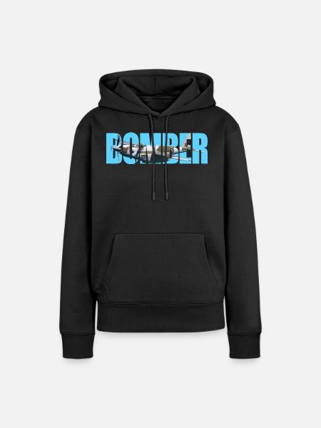 Bomber DH.98 Mosquito - Frauen Premium Bio Hoodie - Schwarz