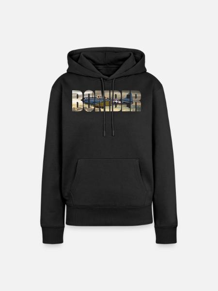 Bomber SBD Dauntless - Frauen Premium Bio Hoodie - Schwarz