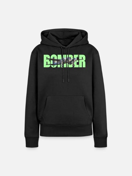 Bomber DH.98 Mosquito - Frauen Premium Bio Hoodie - Schwarz