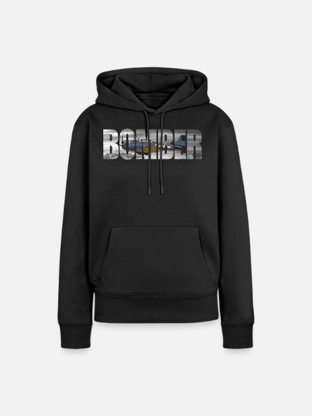 Bomber SBD Dauntless - Frauen Premium Bio Hoodie - Schwarz