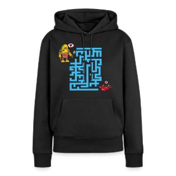 Das Labyrinth der Liebe - Frauen Premium Bio Hoodie - Schwarz - Vorne - Julia (174cm)