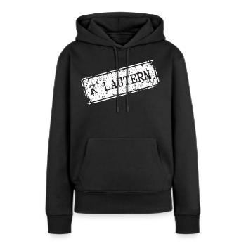 Kaiserslautern - Sweat à capuche Premium bio Femme - noir - Devant - Julia (174cm)