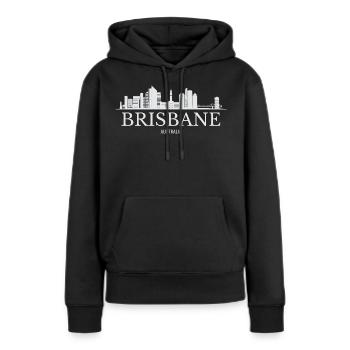 Brisbane Skyline, Brisbane Australie - Sweat à capuche Premium bio Femme - noir - Devant - Julia (174cm)