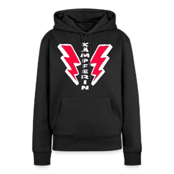 Fighter - lucky charm for girls and women - Women’s Premium Organic Hoodie - black - Front - Julia (174cm)
