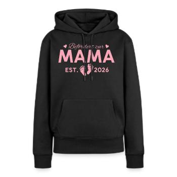 Befördert zur Mama 2026 Mutterschaft - Frauen Premium Bio Hoodie - Schwarz - Vorne - Julia (174cm)