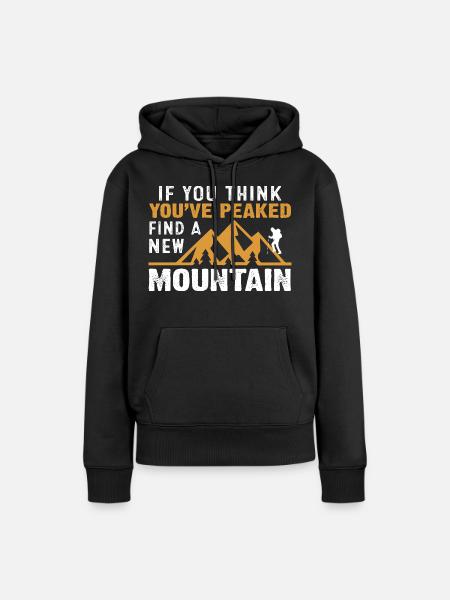 Wandern - Frauen Premium Bio Hoodie - Schwarz