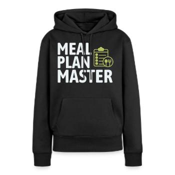 Diététicien agréé expert en alimentation consciente - Sweat à capuche Premium bio Femme - noir - Devant - Julia (174cm)