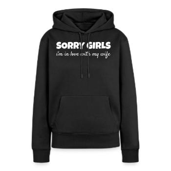 Vergeben Ehemann Stolz Liebesbeweis Romantisch - Frauen Premium Bio Hoodie - Schwarz - Vorne - Julia (174cm)