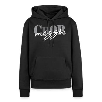 Mezzo-soprano de chœur - Sweat à capuche Premium bio Femme - noir - Devant - Julia (174cm)