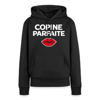 Perfekte Freundin, Humor, Geschenkidee, Frau - Frauen Premium Bio Hoodie - Schwarz - Vorne - Julia (174cm)