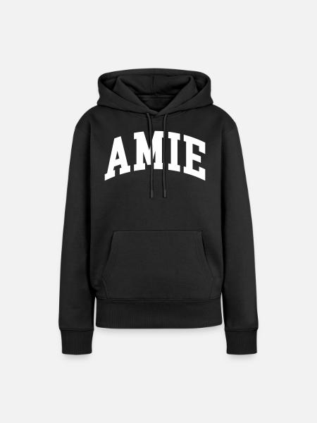 Amie - Frauen Premium Bio Hoodie - Schwarz