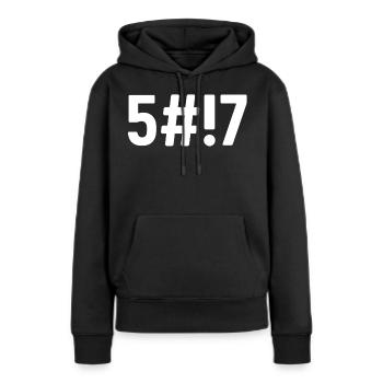 Codé - Sweat à capuche Premium bio Femme - noir - Devant - Julia (174cm)