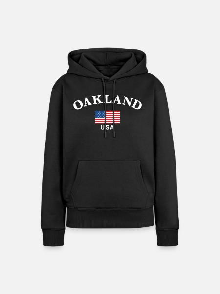 Oakland, USA - Frauen Premium Bio Hoodie - Schwarz