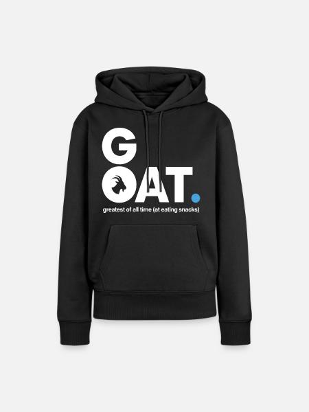 GOAT Snack Spruch - Frauen Premium Bio Hoodie - Schwarz