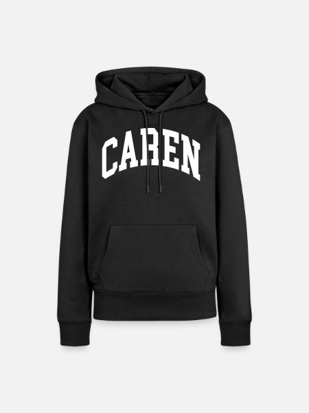 Caren - Frauen Premium Bio Hoodie - Schwarz