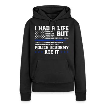 Polizeischule Überlebende Abschluss Polizeiakademie - Frauen Premium Bio Hoodie - Schwarz - Vorne - Julia (174cm)