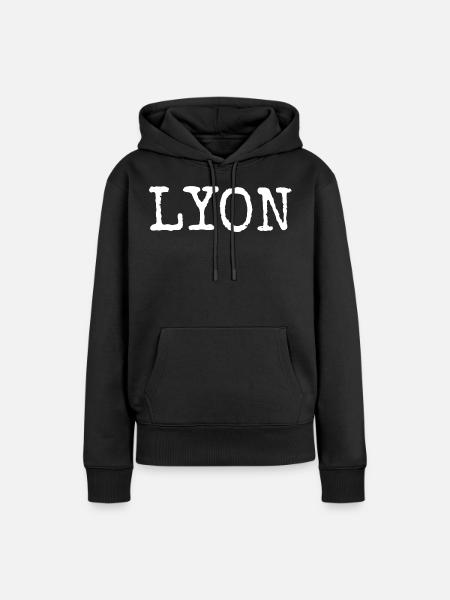Lyon - Frauen Premium Bio Hoodie - Schwarz