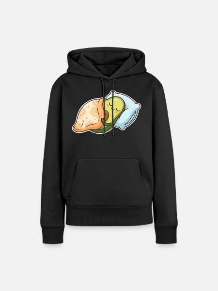 Avocado Schlafen - Frauen Premium Bio Hoodie - Schwarz