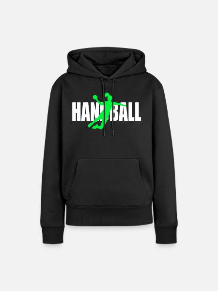 Handball - Frauen Premium Bio Hoodie - Schwarz