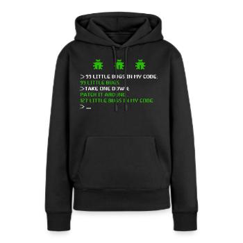 99 Little Bugs In The Code Programmer Software - Women’s Premium Organic Hoodie - black - Front - Julia (174cm)
