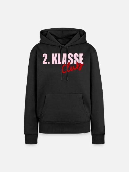Grundschule 2. Klasse Club - Frauen Premium Bio Hoodie - Schwarz