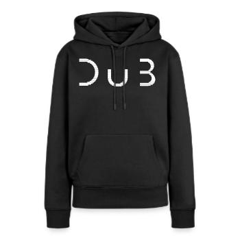 Dub Reggae Soundsystem - Rave Free party - Sweat à capuche Premium bio Femme - noir - Devant - Julia (174cm)