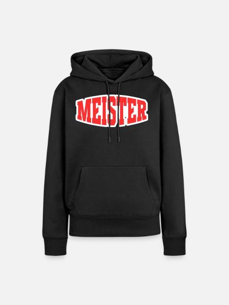 Meister - Frauen Premium Bio Hoodie - Schwarz