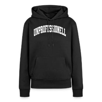 Non professionnel - Sweat à capuche Premium bio Femme - noir - Devant - Julia (174cm)