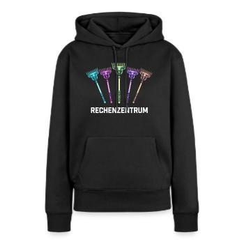 Rechenzentrum Gärtner Garten Gartenarbeit - Frauen Premium Bio Hoodie - Schwarz - Vorne - Julia (174cm)