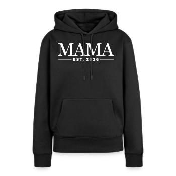 Mama Est. 2026 | Mother | Mother's Day Gift - Women’s Premium Organic Hoodie - black - Front - Julia (174cm)