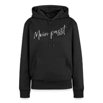 Heimatliebe Nord - Frauen Premium Bio Hoodie - Schwarz - Vorne - Julia (174cm)