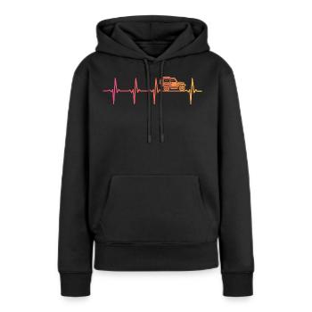 Offroad Sunset 4x4 Offroad-Geländefahrzeug - Frauen Premium Bio Hoodie - Schwarz - Vorne - Julia (174cm)