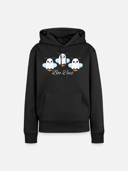 Buh-Bienen - Frauen Premium Bio Hoodie - Schwarz