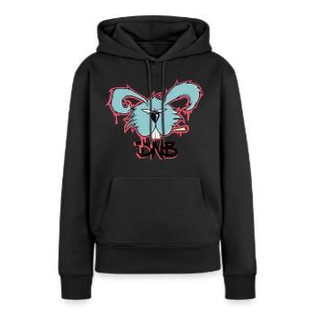 DNB Hase Drum’n’bass D’n’B Jungle Music Joint Weed - Sweat à capuche Premium bio Femme - noir - Devant - Julia (174cm)