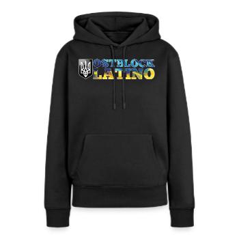 Ostblock Latino Ukrainer Ukraine Geschenk - Frauen Premium Bio Hoodie - Schwarz - Vorne - Julia (174cm)