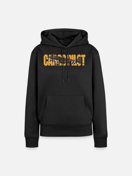 Cargo pilot C-47 - Frauen Premium Bio Hoodie - Schwarz