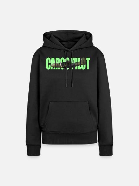 Cargo pilot C-160 - Frauen Premium Bio Hoodie - Schwarz