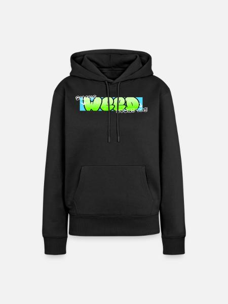 Weed - Graffiti Art - Frauen Premium Bio Hoodie - Schwarz