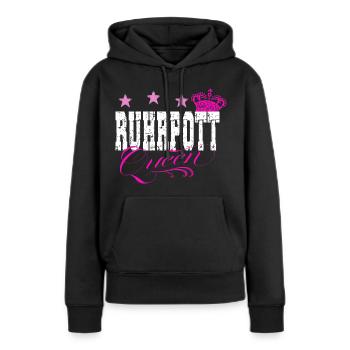 Ruhrpott Queen Ruhrgebiet Frauen Mädchen - Frauen Premium Bio Hoodie - Schwarz - Vorne - Julia (174cm)