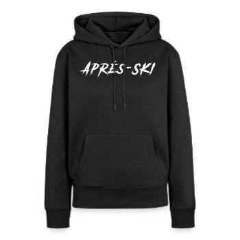 Après-ski - Sweat à capuche Premium bio Femme - noir - Devant - Julia (174cm)