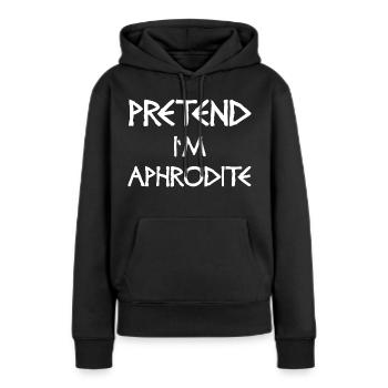 Faites semblant d’être Aphrodite – Costume de déesse - Sweat à capuche Premium bio Femme - noir - Devant - Julia (174cm)