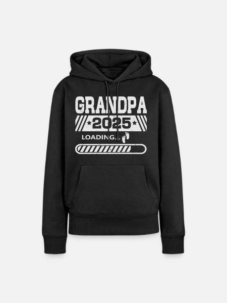 Opa 2025 loading - Frauen Premium Bio Hoodie - Schwarz