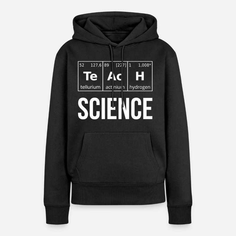 Enseigner les sciences I - Sweat à capuche Premium bio Femme - noir